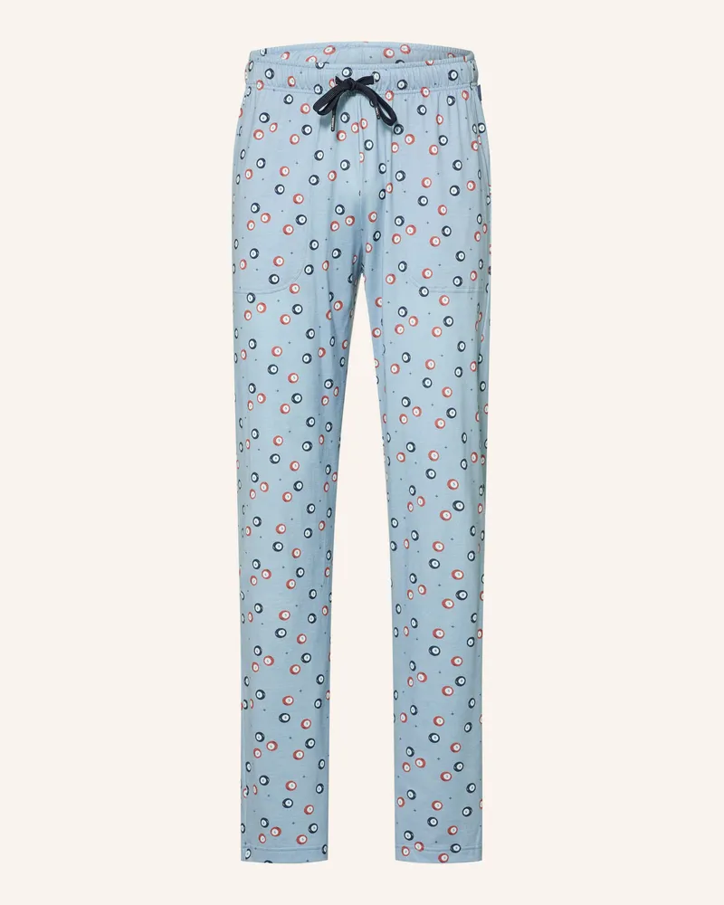 Calida Schlafhose Rmx Sleep Holiday blau Blaugrau