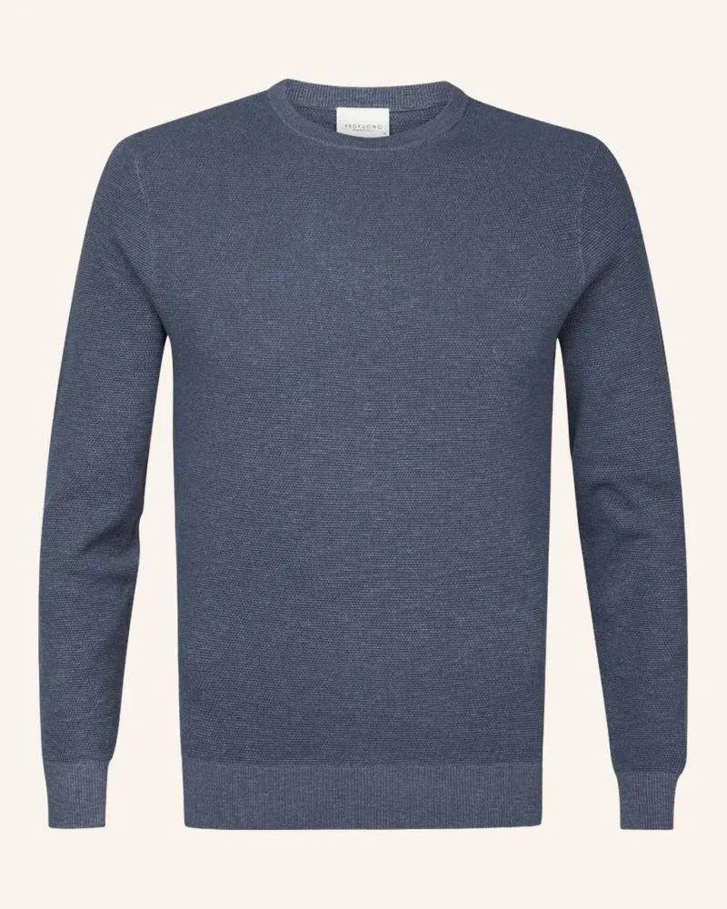 Profuomo Herren Pullover Blau