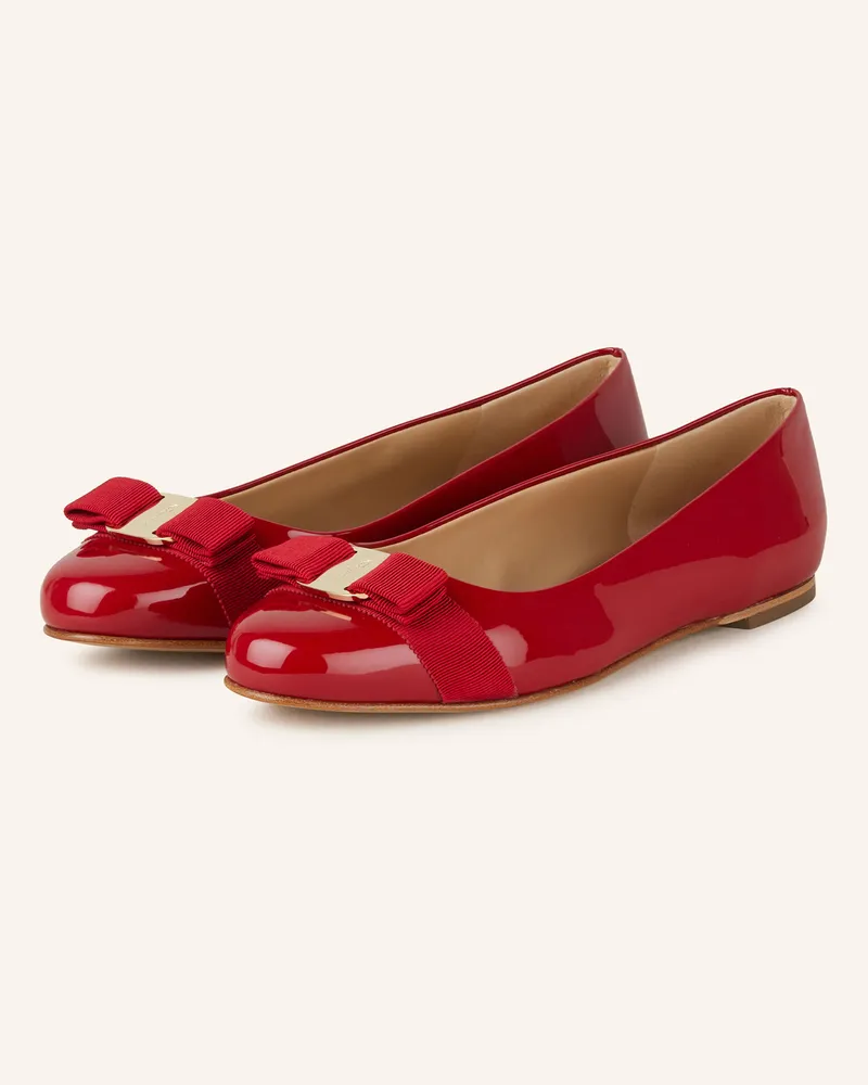 Ferragamo Ballerinas Varina rot Rot