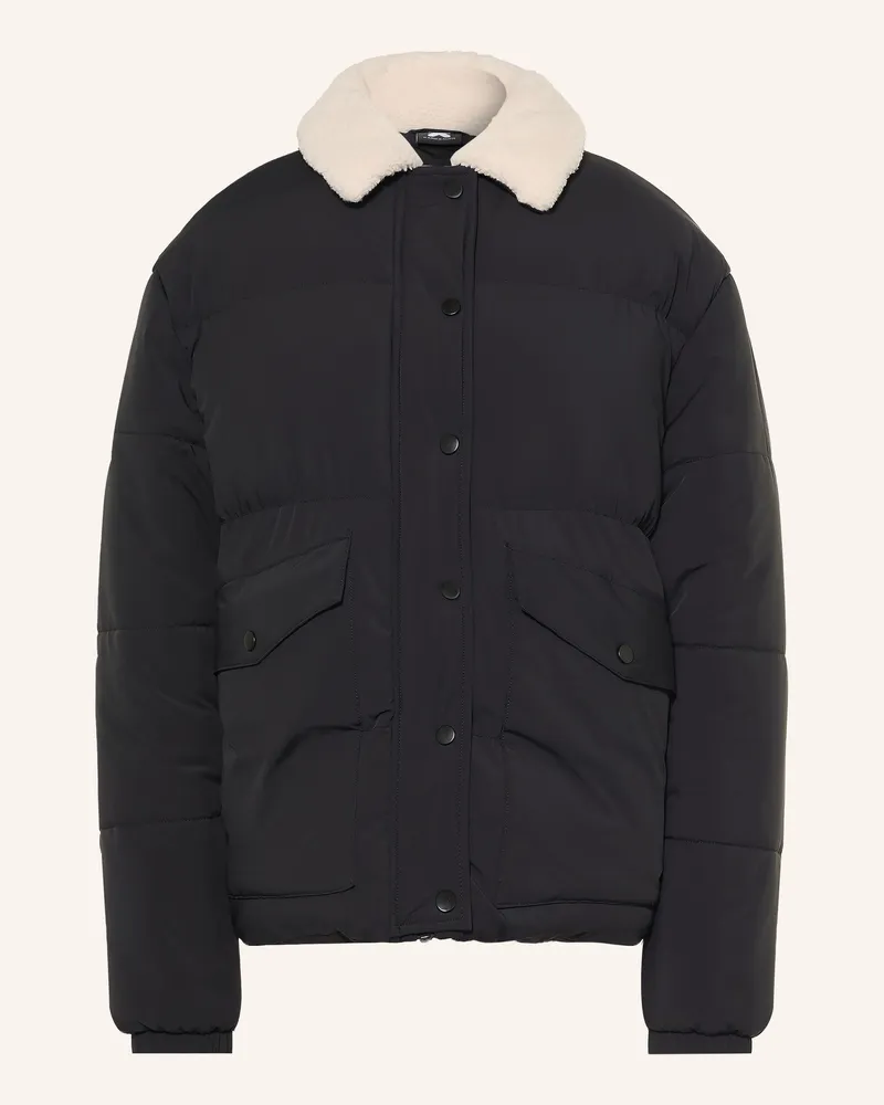 Karo Kauer Steppjacke schwarz Schwarz
