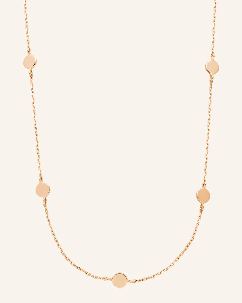 Leaf Halskette Mini Plates Aus 14 Karat Gelbgold rosegold Roségold