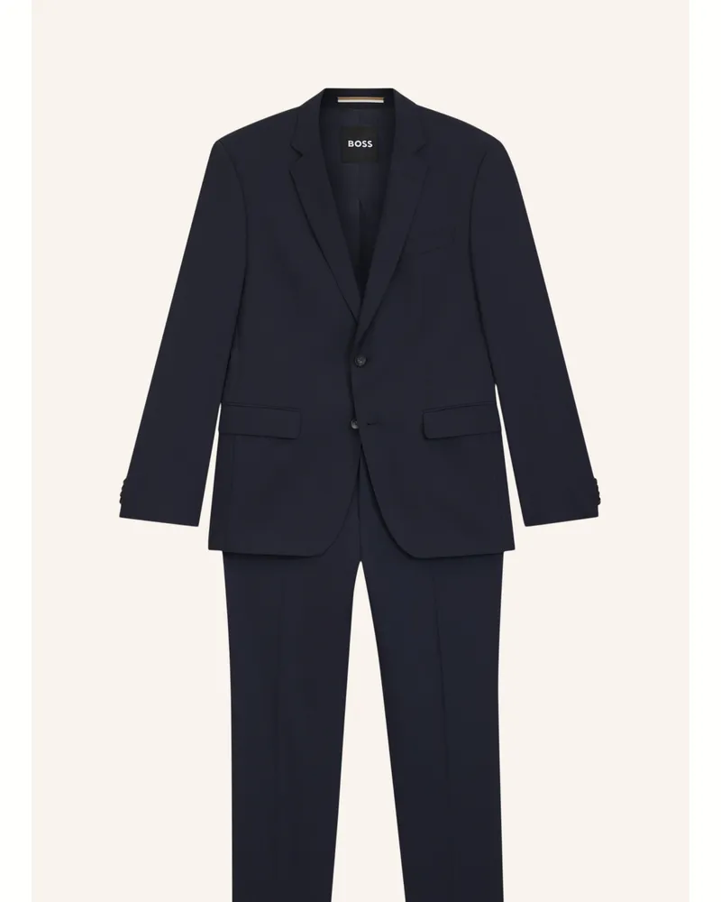 HUGO BOSS Business Anzug H-HUGE-2PCS-224 Slim Fit Blau