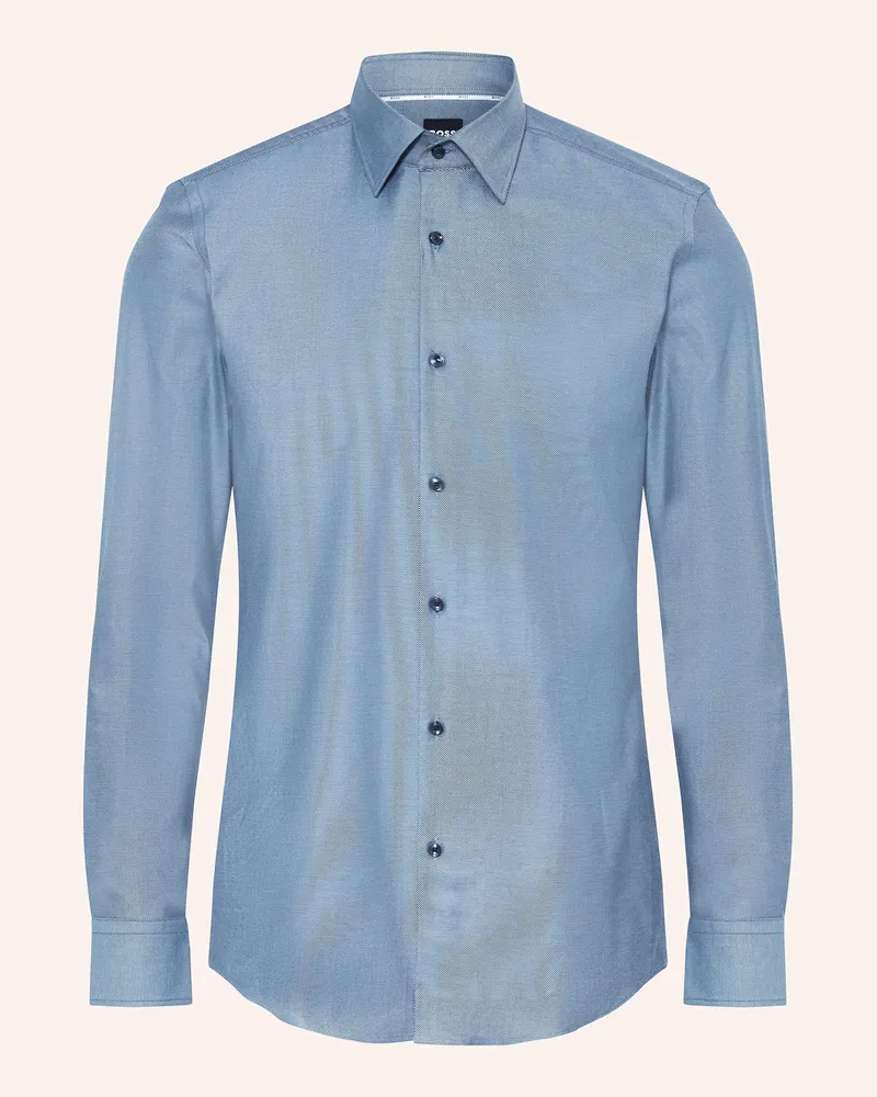 HUGO BOSS Hemd HANK Slim Fit Blaugrau