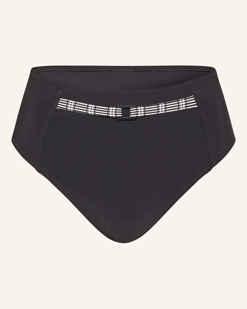 Lidea High-Waist-Bikini-Hose MONOCHROME FLOW Schwarz