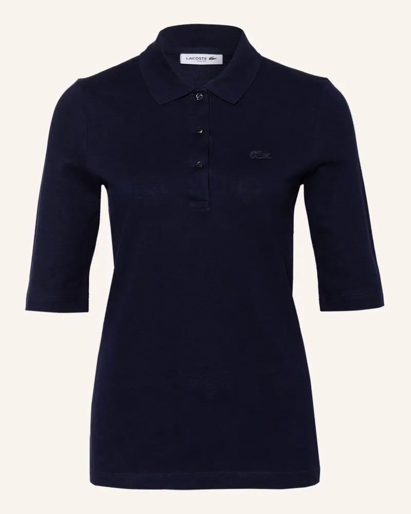 Lacoste Piqué-Poloshirt Mit 3/4-Arm blau Navy