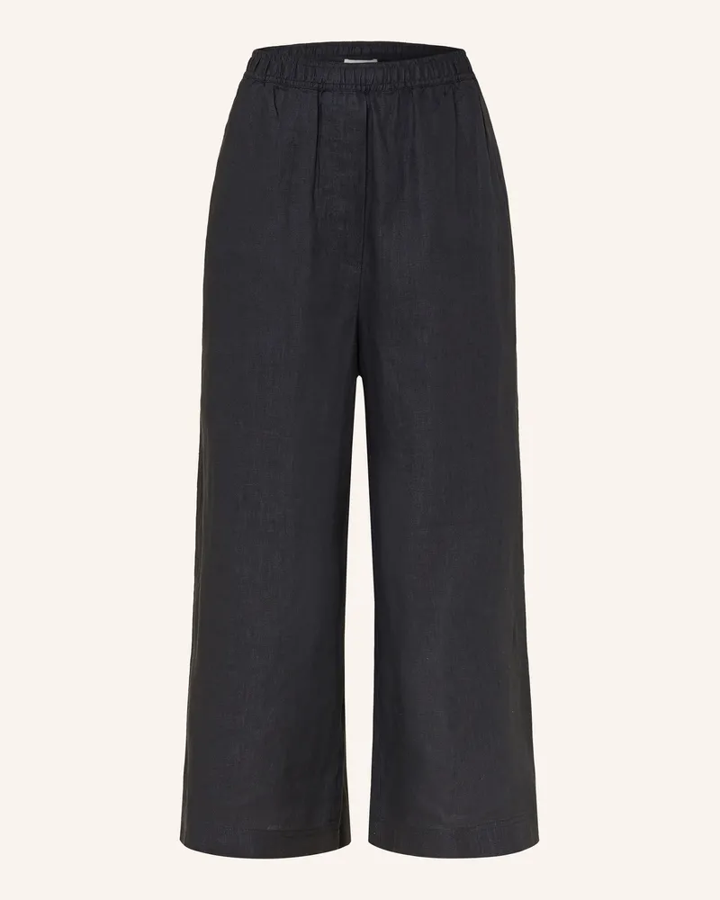 COS Culotte Aus Leinen blau Dunkelgrau