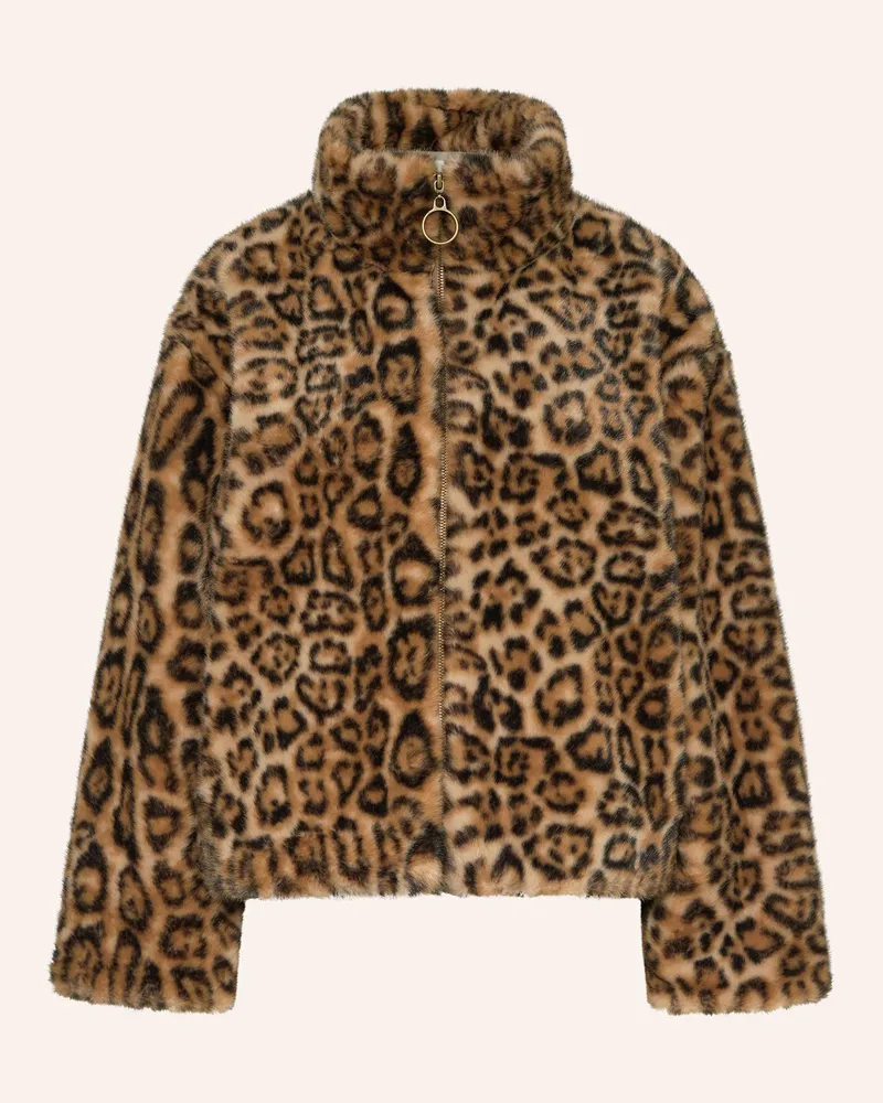 Darling Harbour Kunstfell-Jacke braun Choco