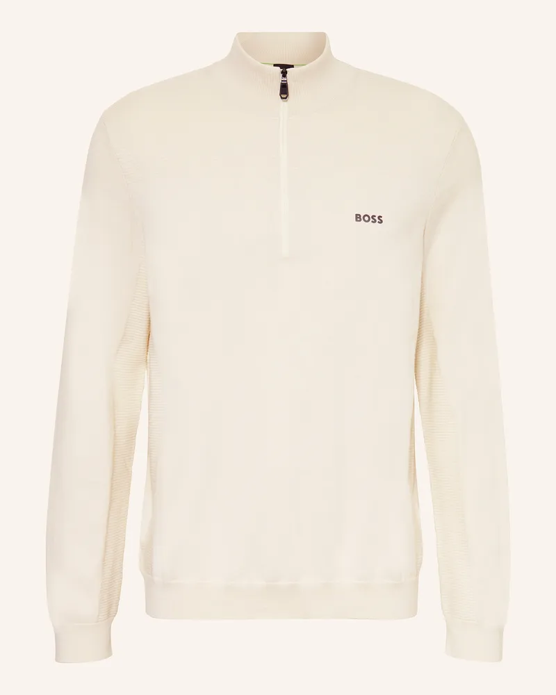 HUGO BOSS Troyer Momentum weiss Ecru