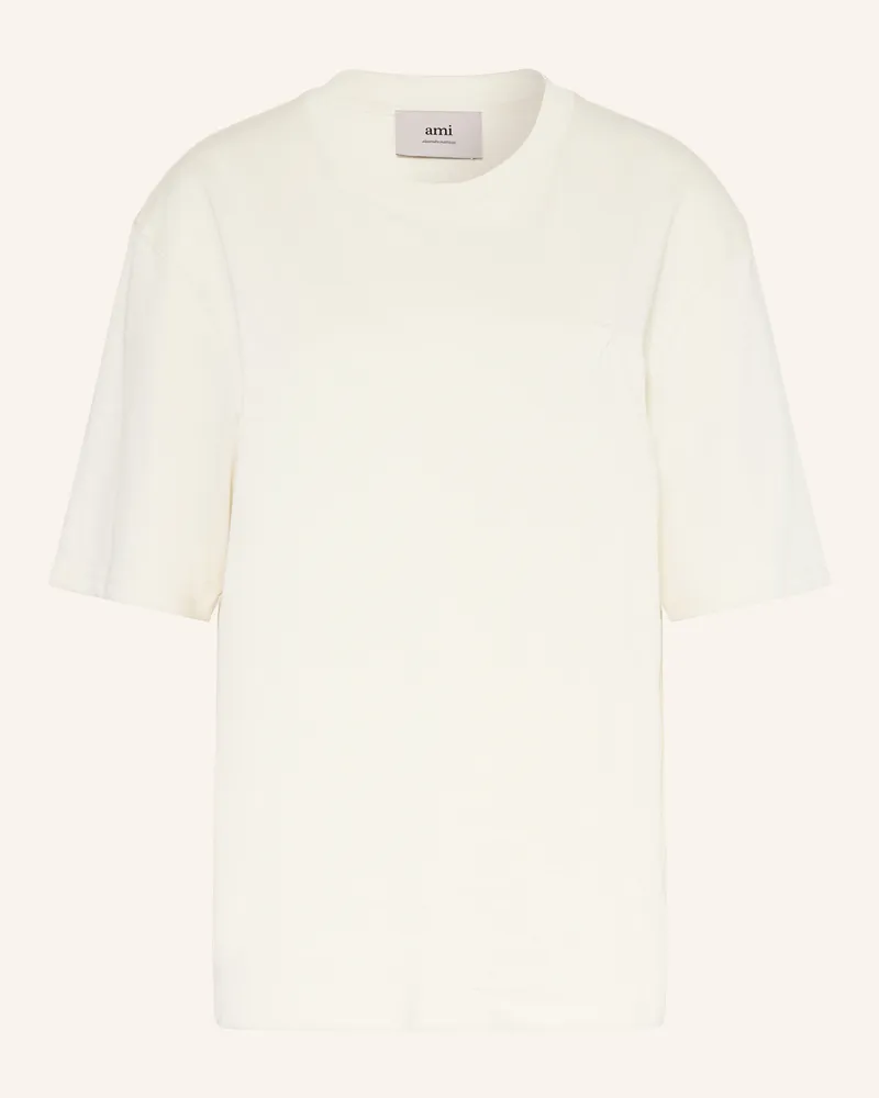 AMI Paris T-Shirt beige Weiss