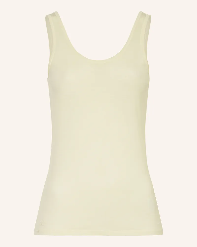 Icebreaker Funktionswäsche-Top Siren Aus Merinowolle weiss Hellgelb