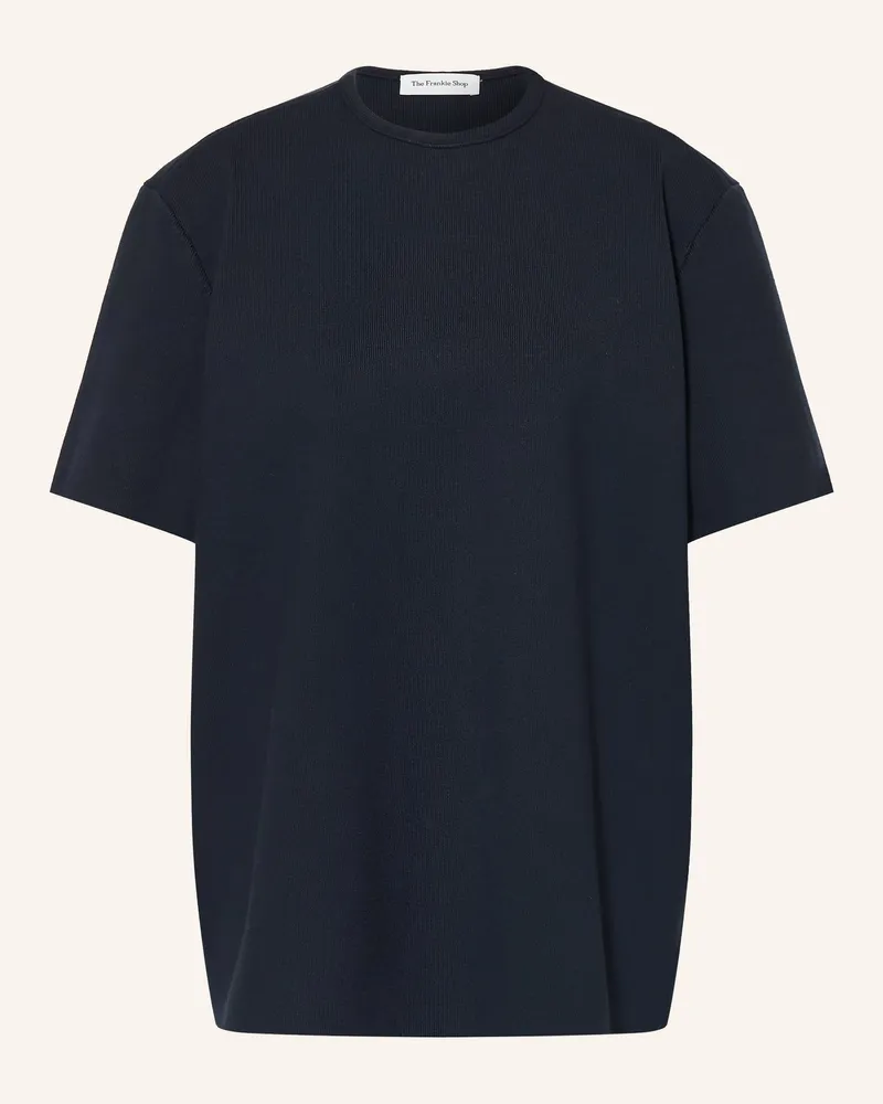 FRANKIE Shop Oversized-Strickshirt Leni blau Dunkelblau
