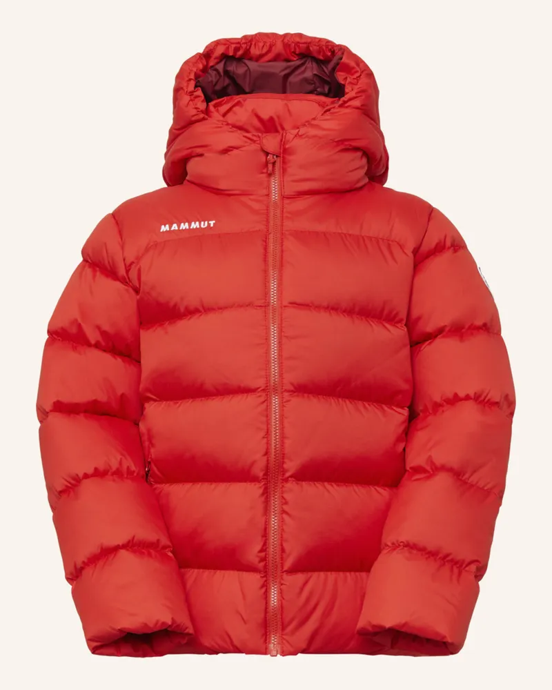 Mammut Daunenjacke Waymarker In Mit Kapuze rot Rot