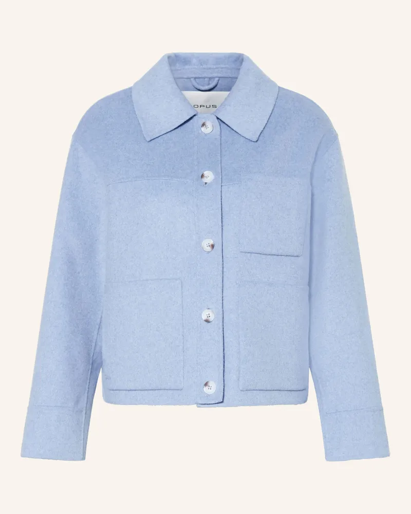 OPUS Kastenjacke Helia blau Hellblau