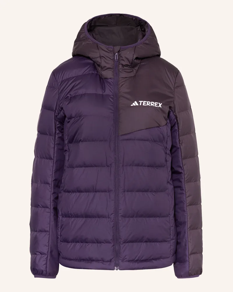 adidas Daunenjacke MULTI LIGHT DOWN CLIMAWARM Dunkellila