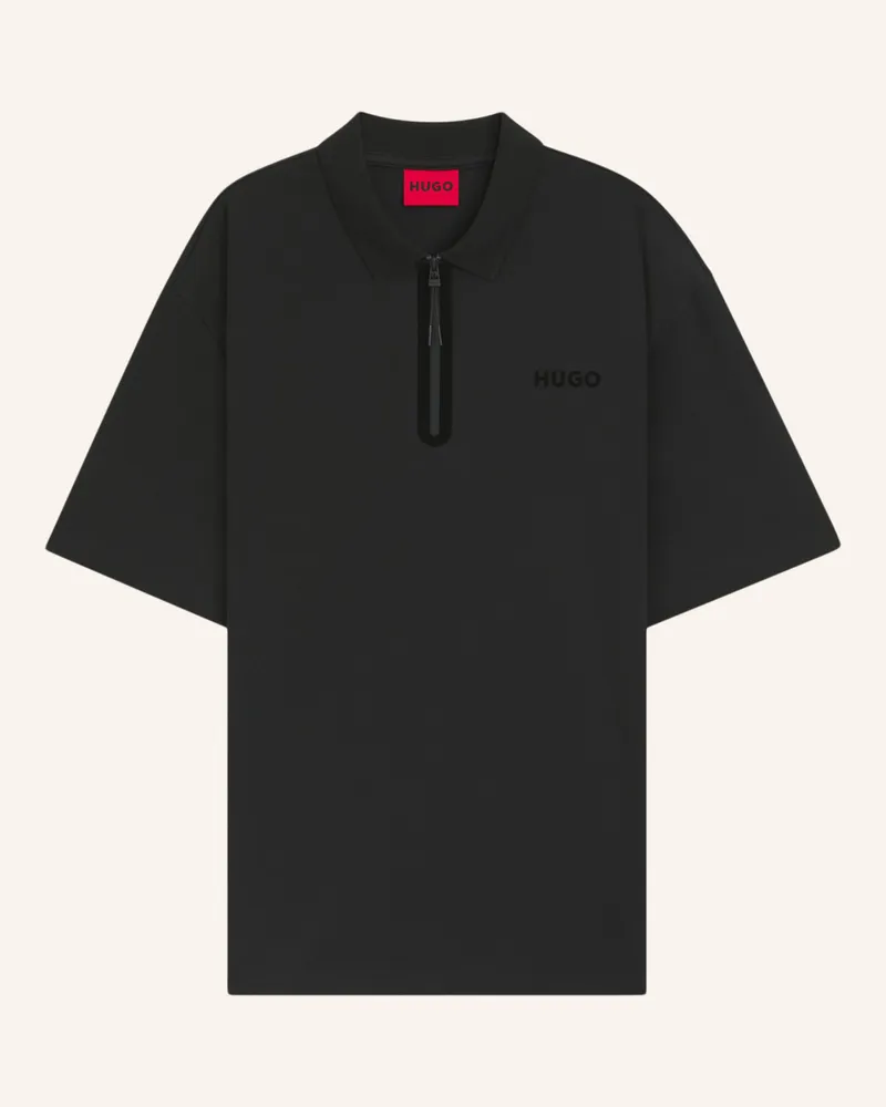 HUGO BOSS Poloshirt DUBILO Relaxed Fit Schwarz