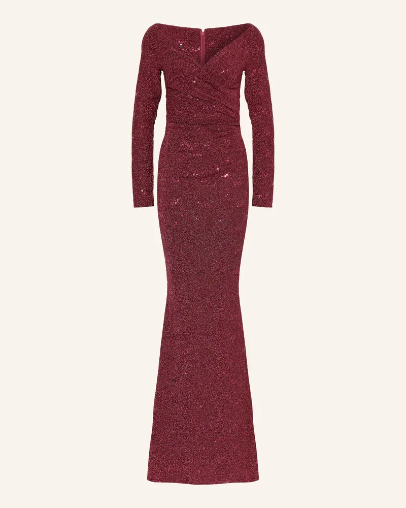 Talbot Runhof Abendkleid Mit Glitzergarn Und Pailletten pink 344