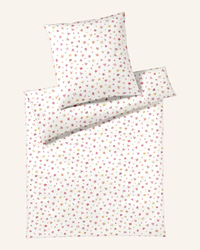 elegante Bettwäsche PETALS Weiss