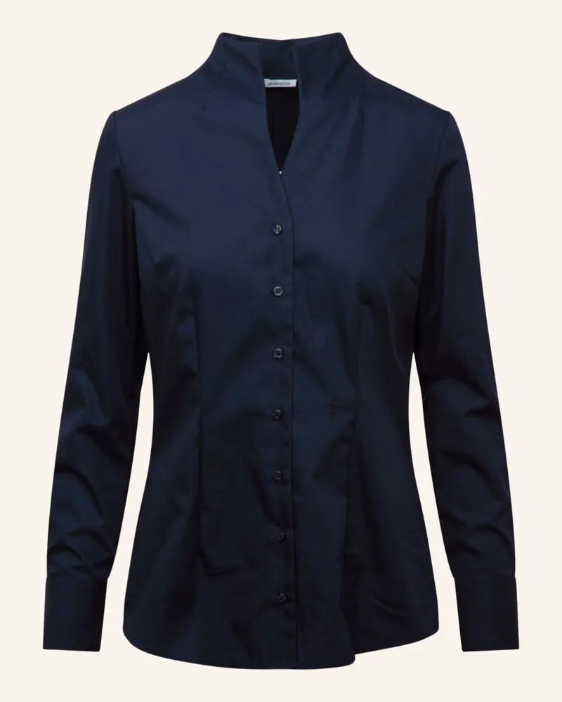 Seidensticker Bluse blau Dunkelblau