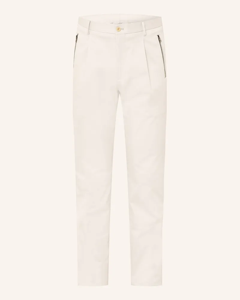 Etro Chino Slim Fit weiss Creme