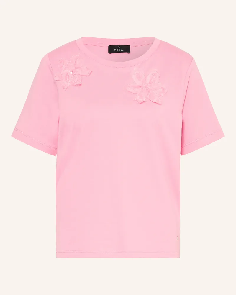 monari T-Shirt Mit Pailletten pink Rosa
