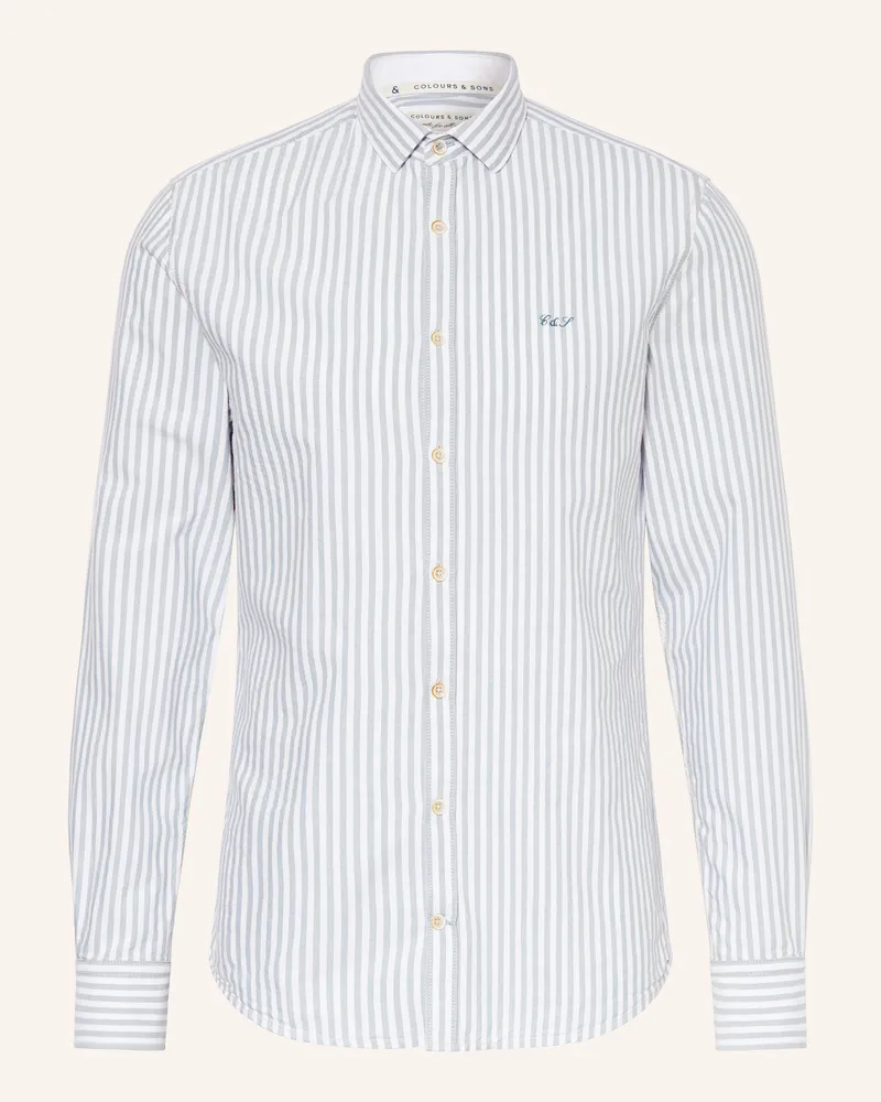 colours & sons Hemd Regular Fit Weiss