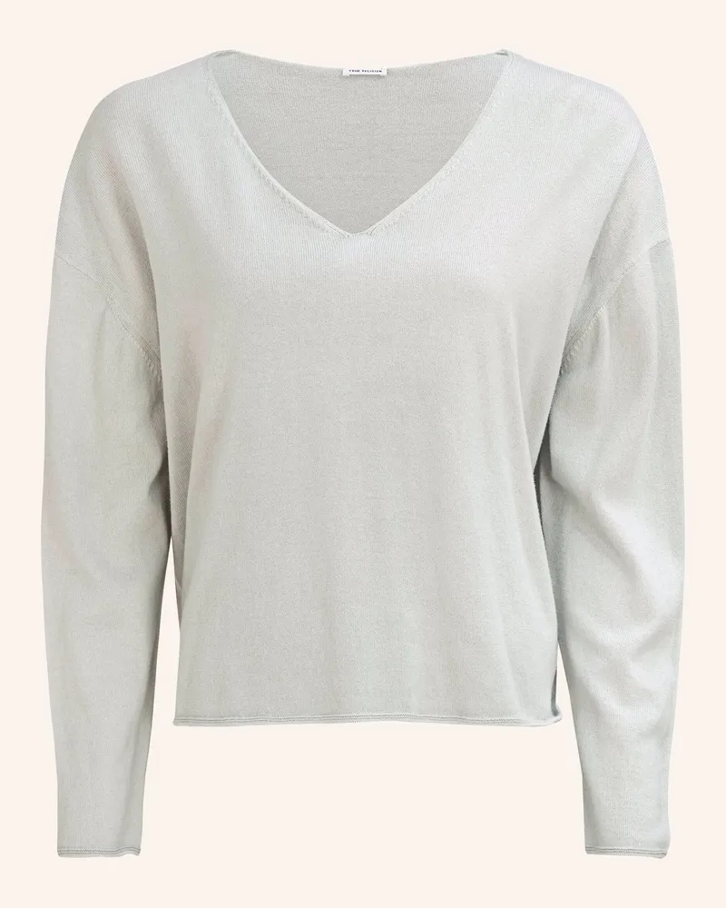 True Religion Strickpullover BOXY Hellgrün
