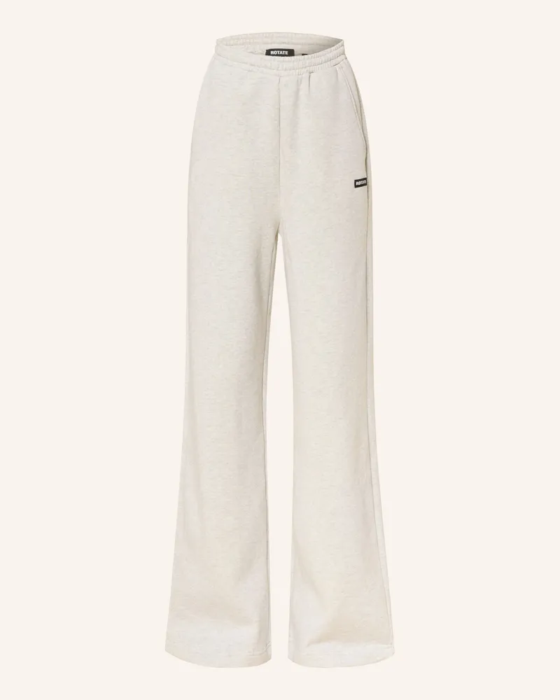ROTATE Birger Christensen Hose Im Jogging-Stil weiss Hellgrau