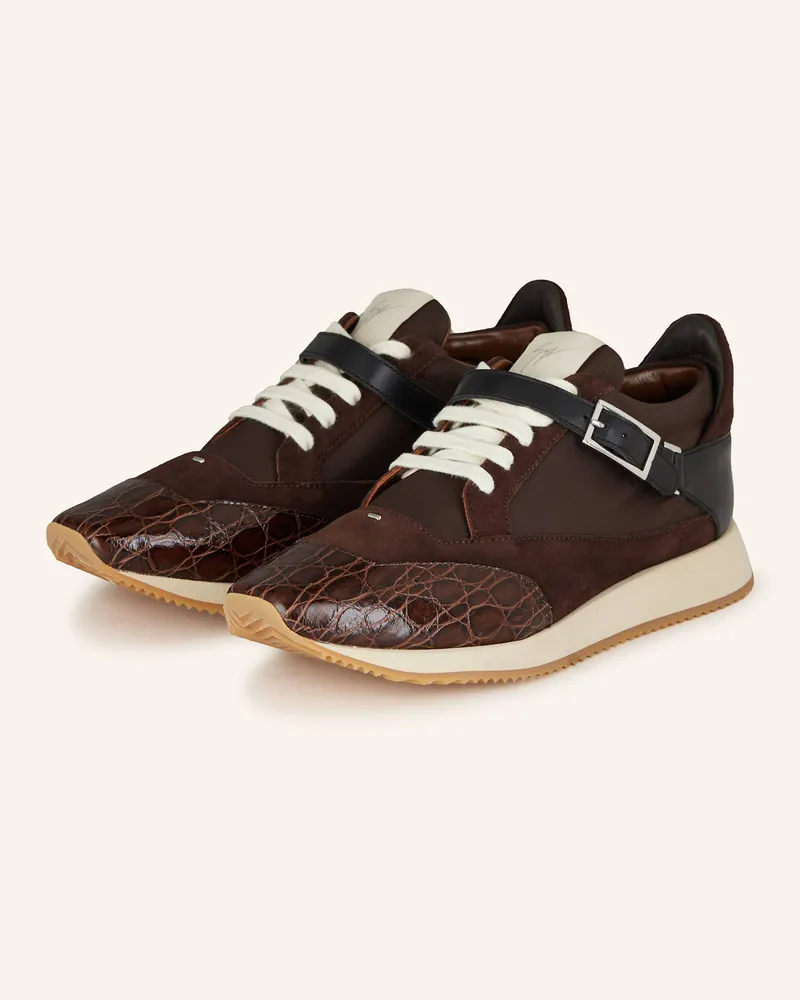 Giuseppe Zanotti Sneaker Nevada braun Dunkelbraun