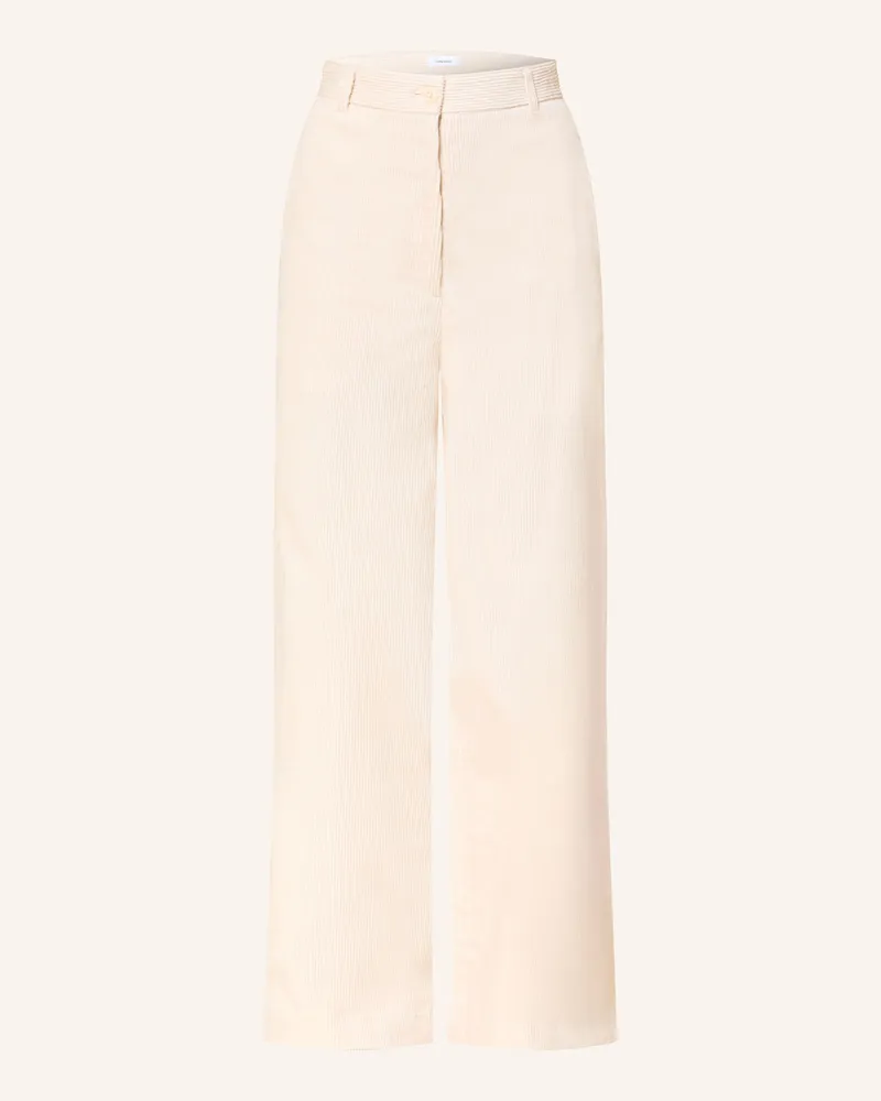 Darling Harbour Marlenehose Aus Cord beige Creme