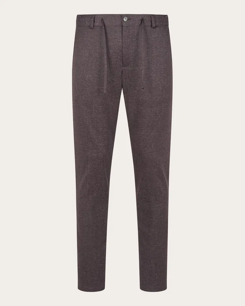 Zuitable Anzughose DISPARTAFLEX Slim Fit aus Jersey Rot