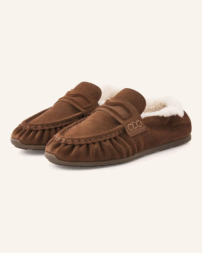 Nubikk Slipper Riley Fur braun Braun