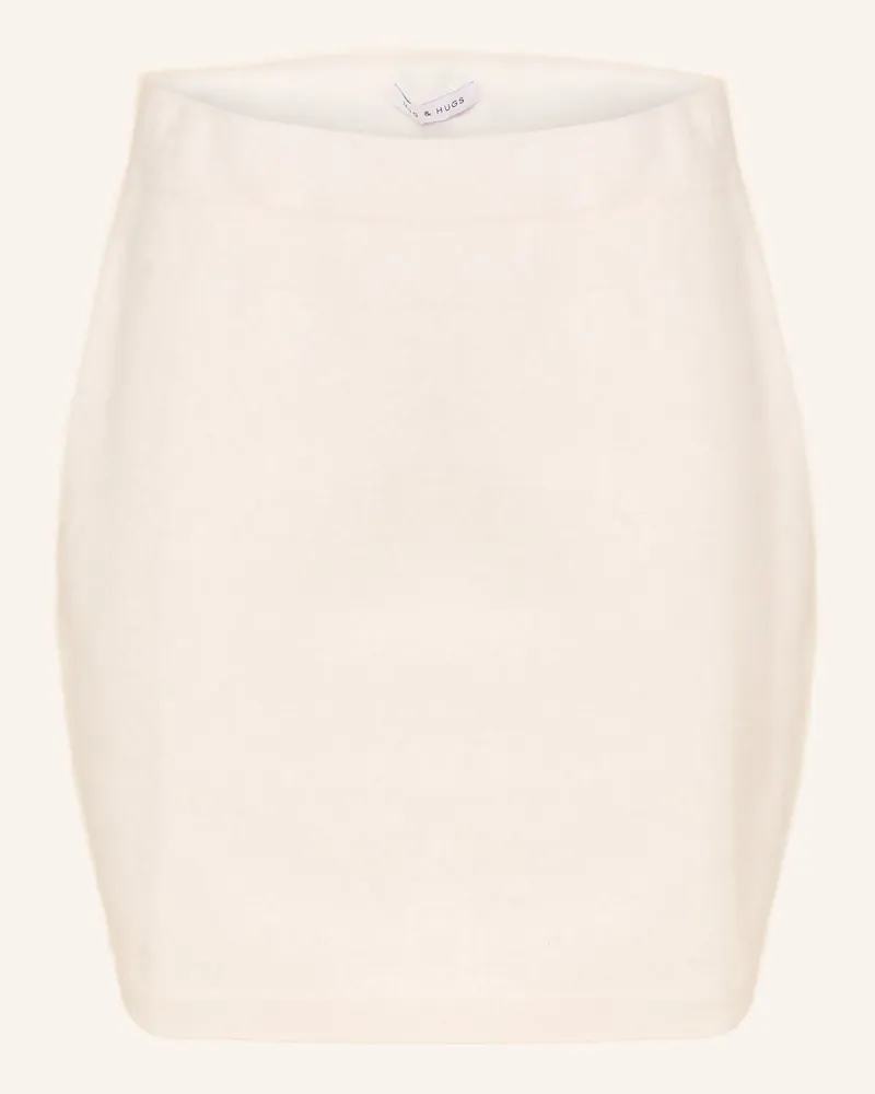 Mrs & HUGS Strickrock Aus Cashmere weiss Creme