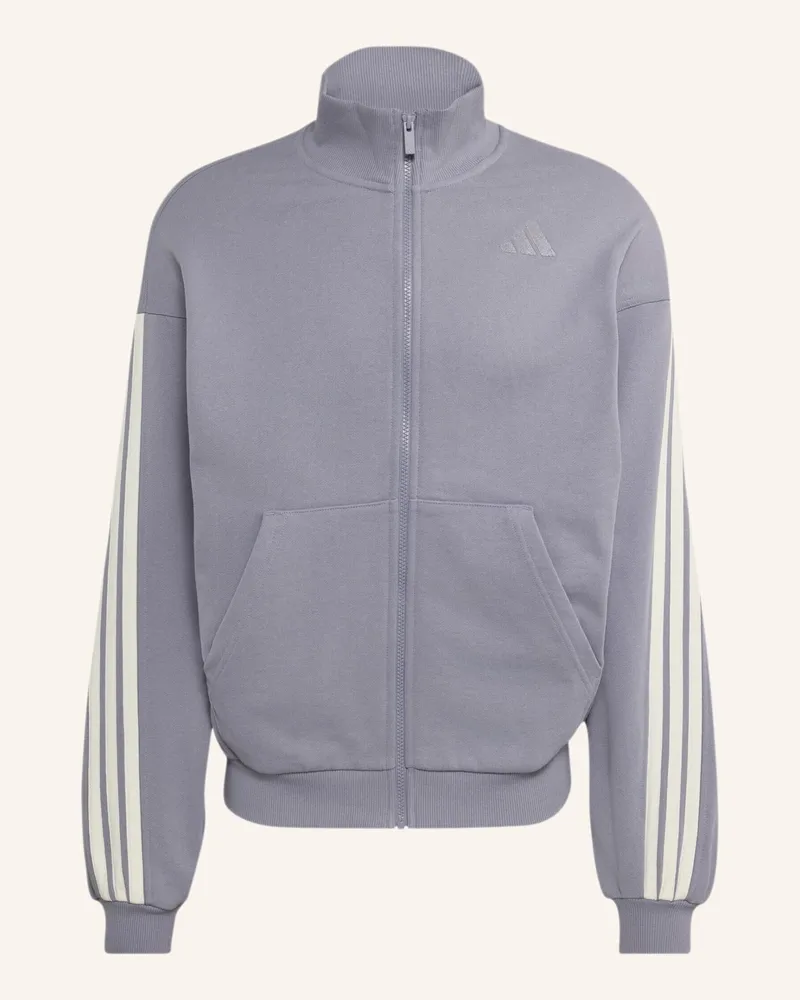adidas Adidas Kit 3-Streifen Trainingsjacke lila Weiss