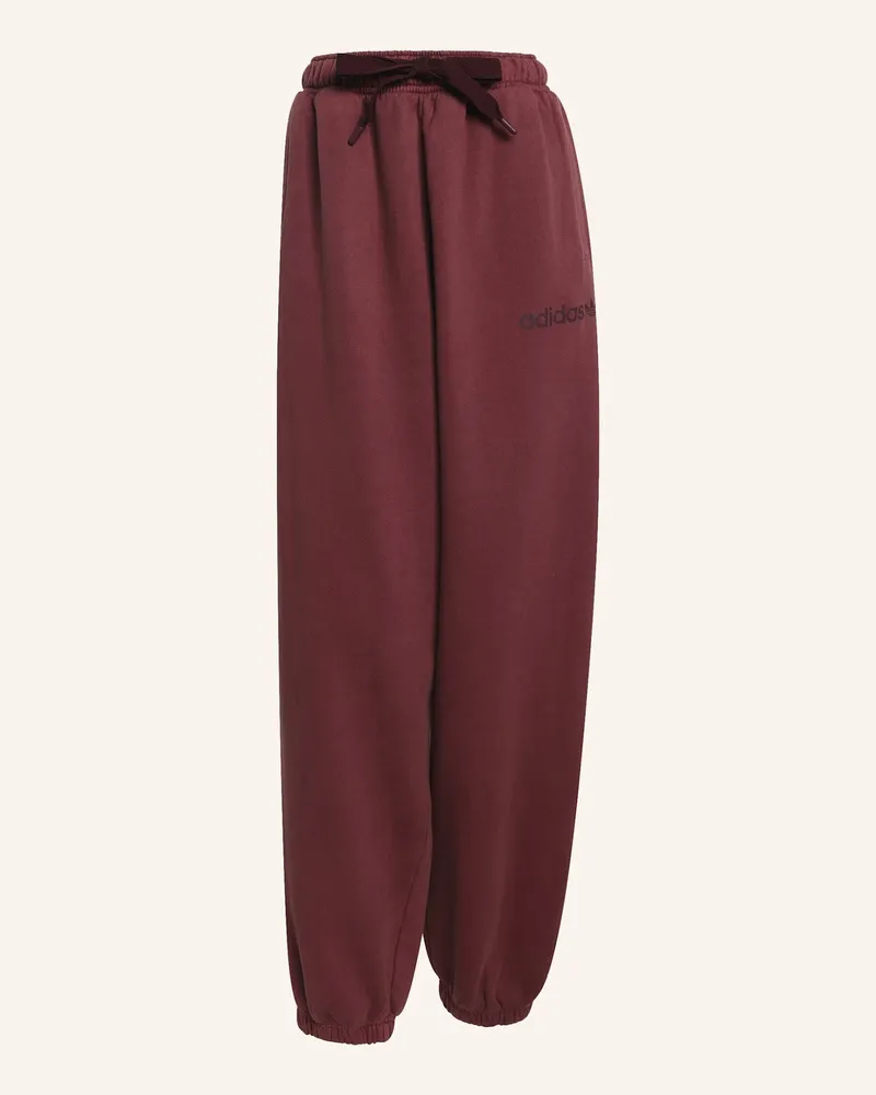 adidas ESSENTIALS LINEAR BYFR JOGGINGHOSE (JAPAN JOGGINGHOSE+) IN WASHED-OPTIK Rot