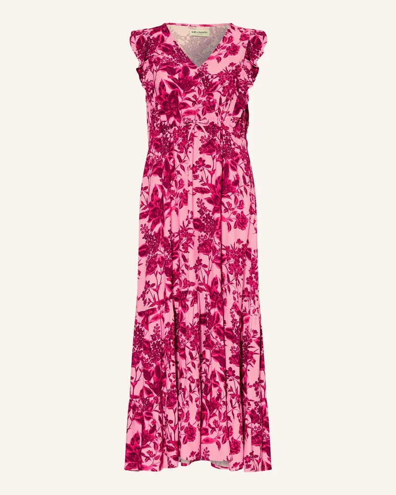 Lollys Laundry Kleid Samoll Mit Rüschen pink Rosa