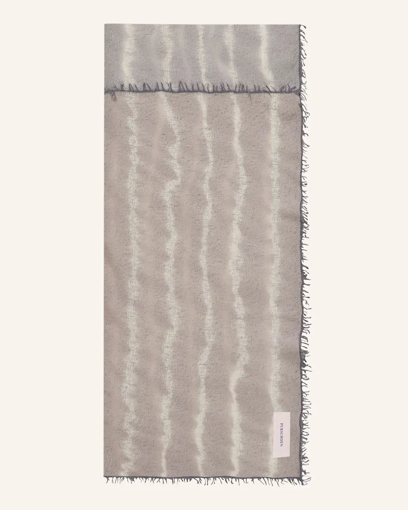 Puschoen Cashmere-Schal Miss Patch grau Grau