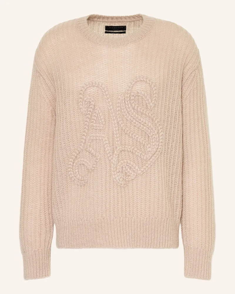 AllSaints Pullover Chainy Mit Mohair braun Hellbraun