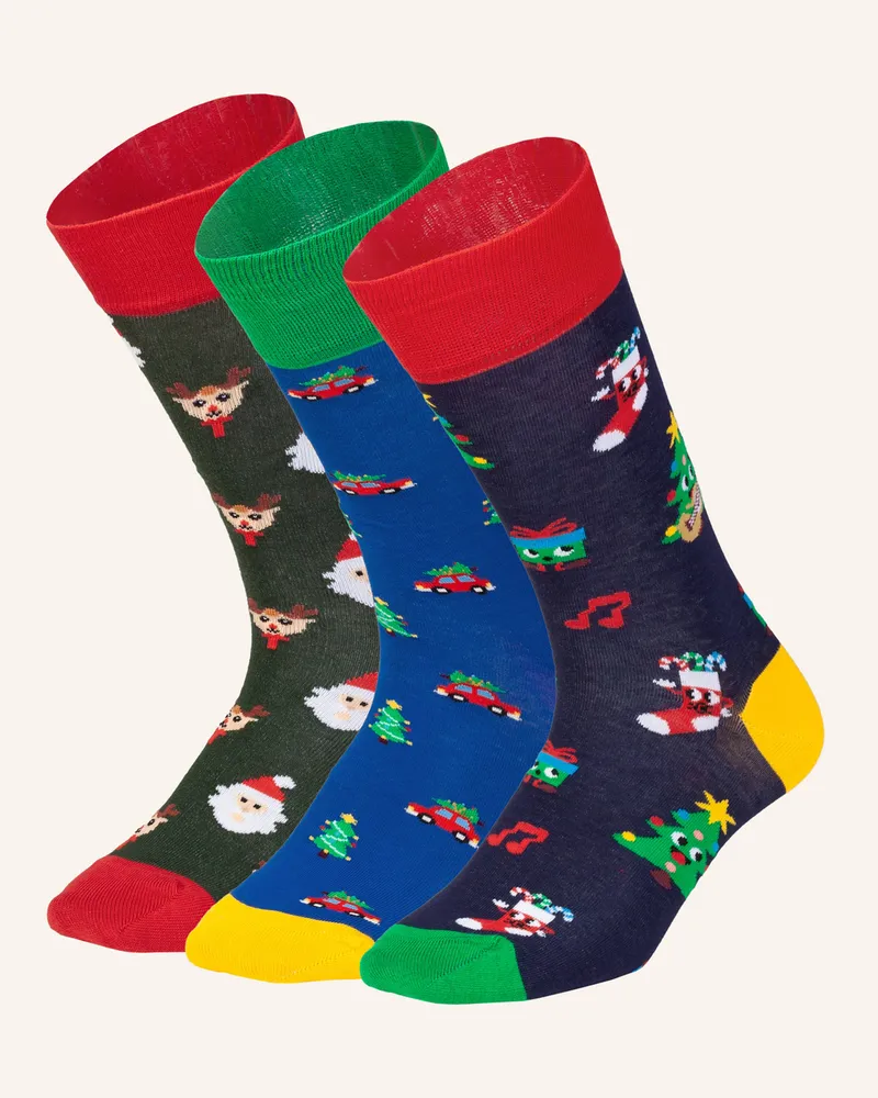 DillySocks Socken WONDERFUL CHRISTMAS (3ER BOX Schwarz