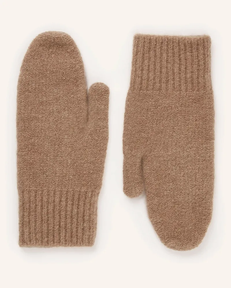 (THE MERCER) N.Y. Cashmere-Fäustlinge beige Hellbraun
