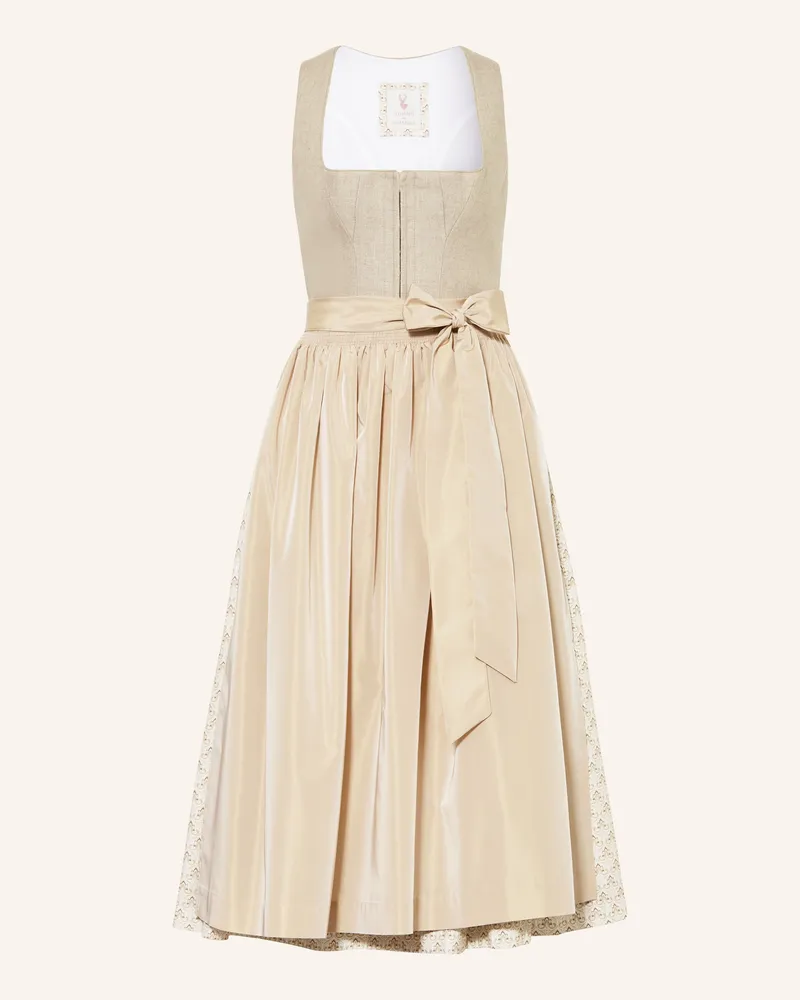 Johann & Johanna Dirndl Mit Leinen beige Beige