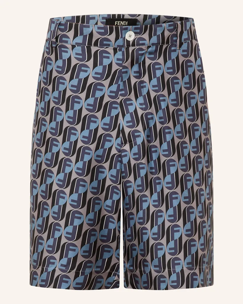 Fendi Seidenshorts grau Grau
