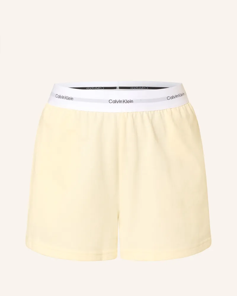 Calvin Klein Lounge-Shorts gelb Hellgelb