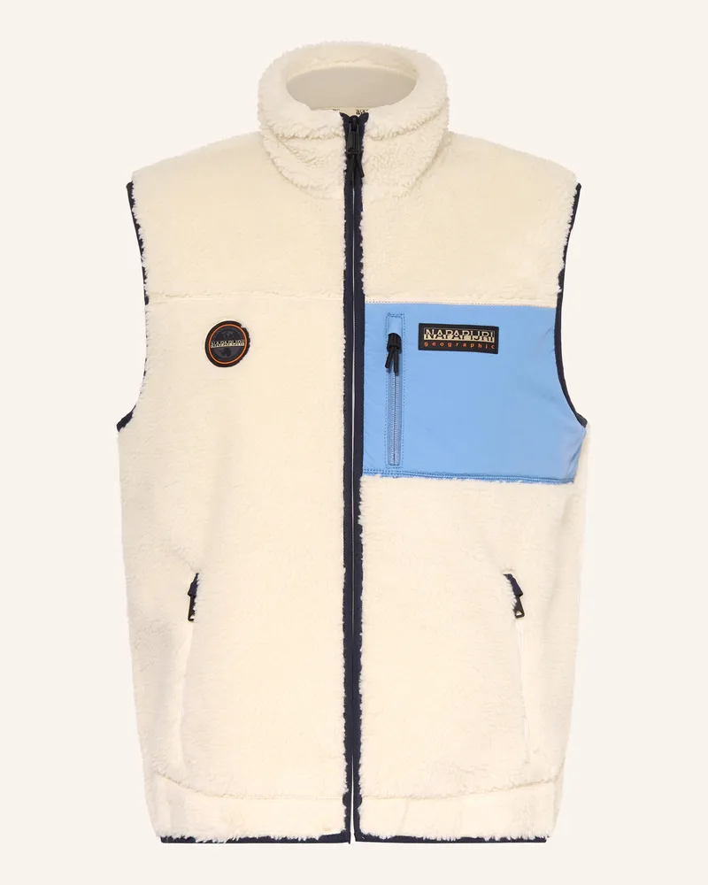 Napapijri Teddyfell-Weste Yupik V weiss Creme