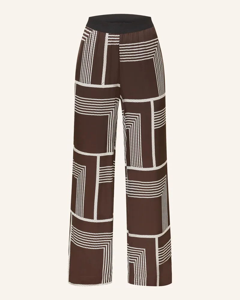 someday. Marlenehose CEVIL aus Satin Dunkelbraun