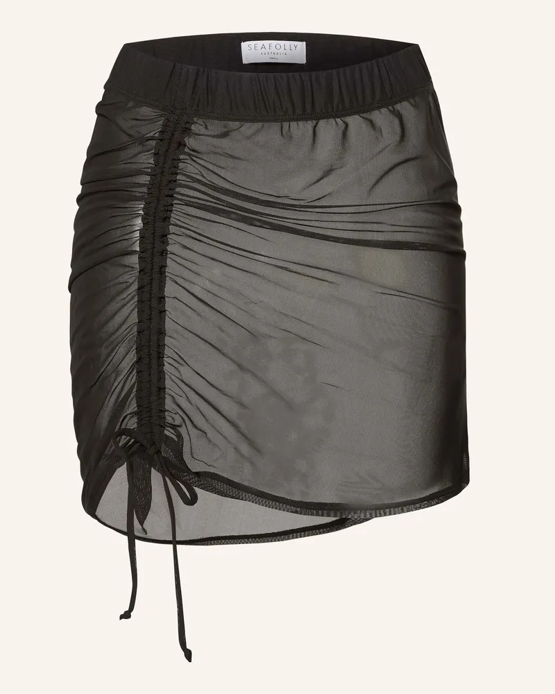 Seafolly Australia Rock MESH DRAWCORD aus Mesh Schwarz