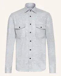 Reiss Flanellhemd CHASER Slim Fit Grau