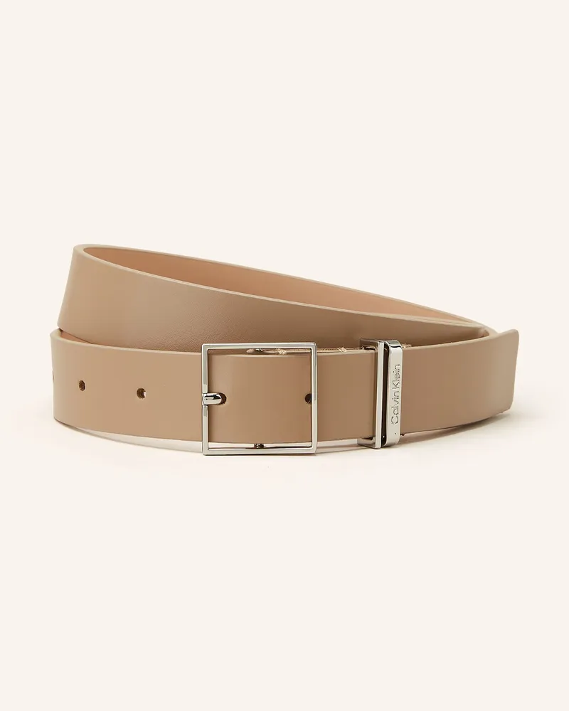 Calvin Klein Ledergürtel Beige