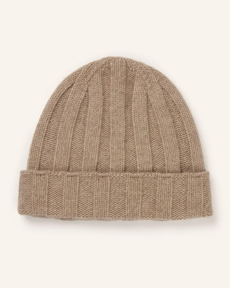 Mrs & HUGS Cashmere-Mütze beige Beige