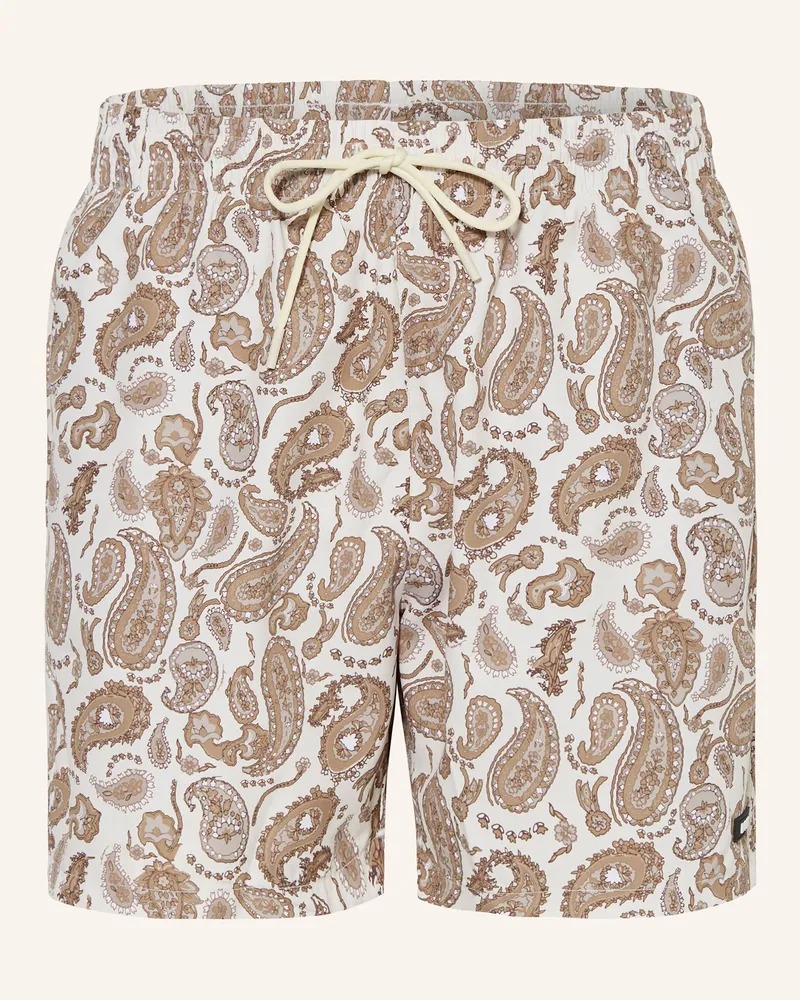 HUGO BOSS Badeshorts PAISLEY Hellbraun