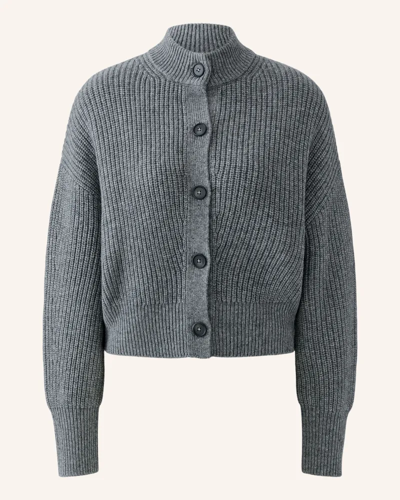 Oui  Strickjacke grau Grau